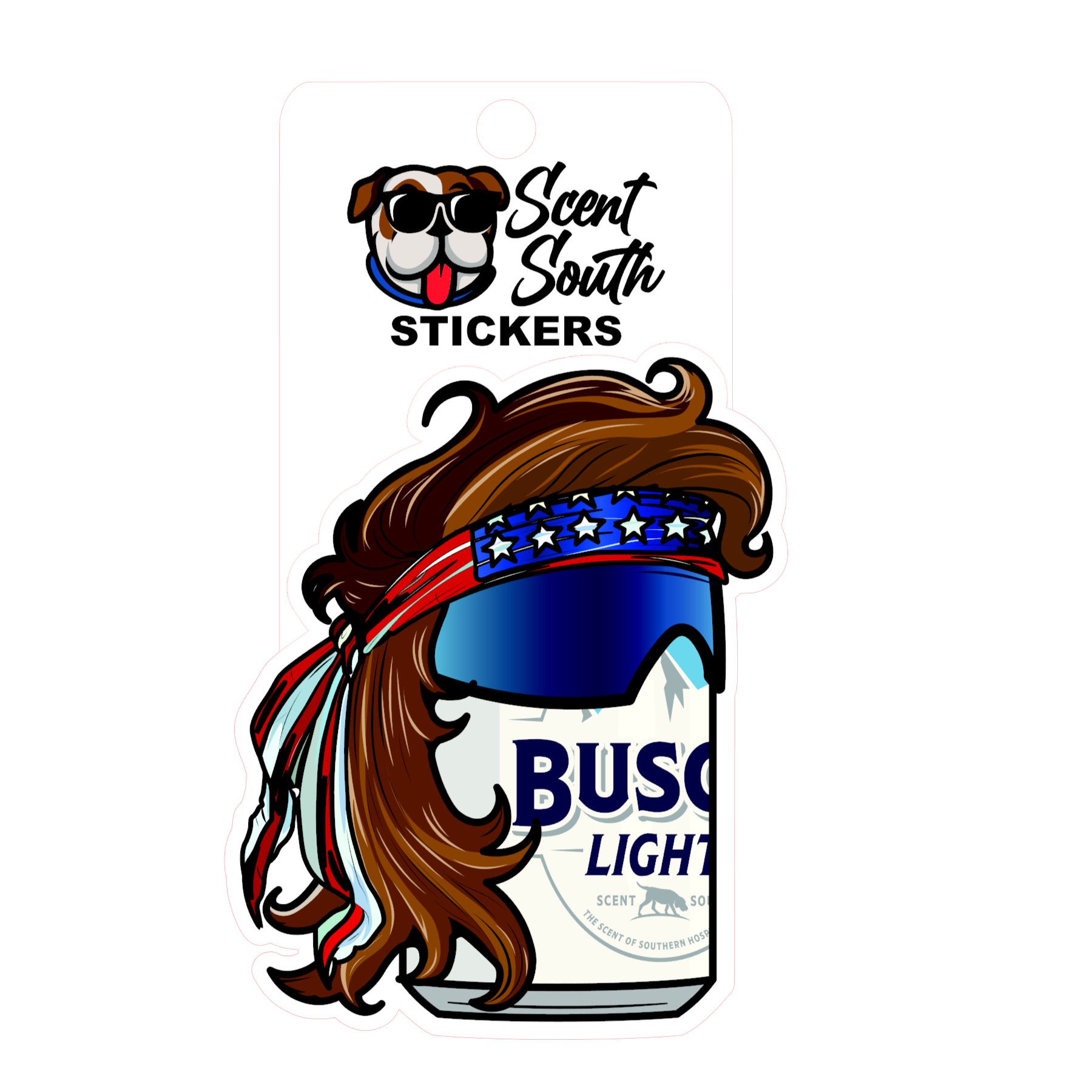 Scent South - Mullet Busch - sticker