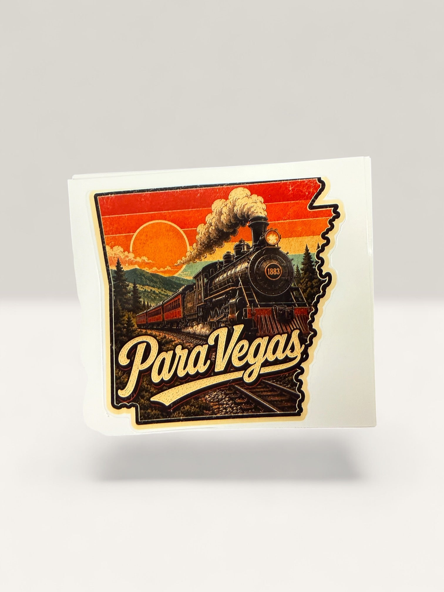 Paravegas Train Sticker Decal