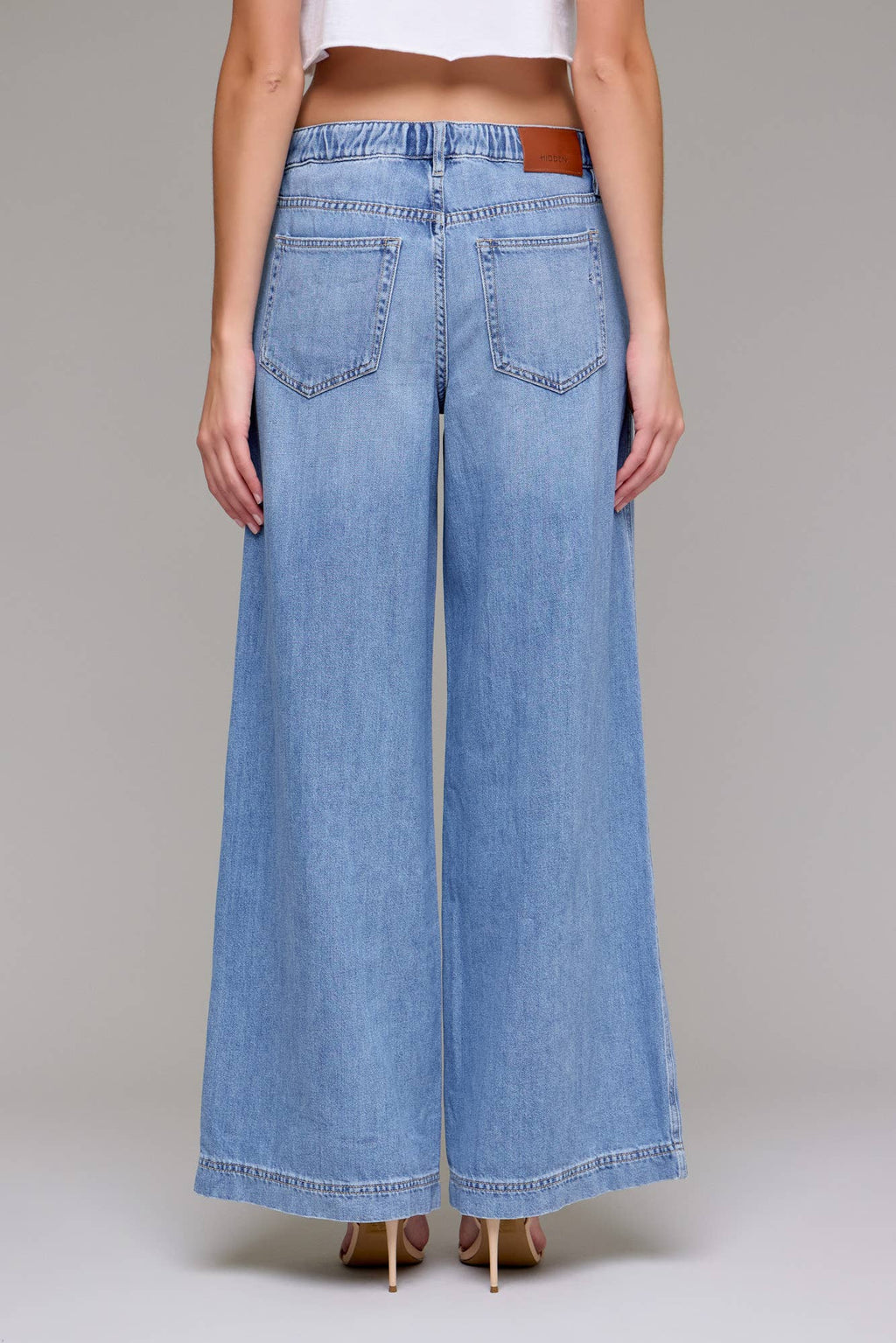Hidden Jeans - SUPER SOFT ELASTIC WAISTBAND WIDE LEG