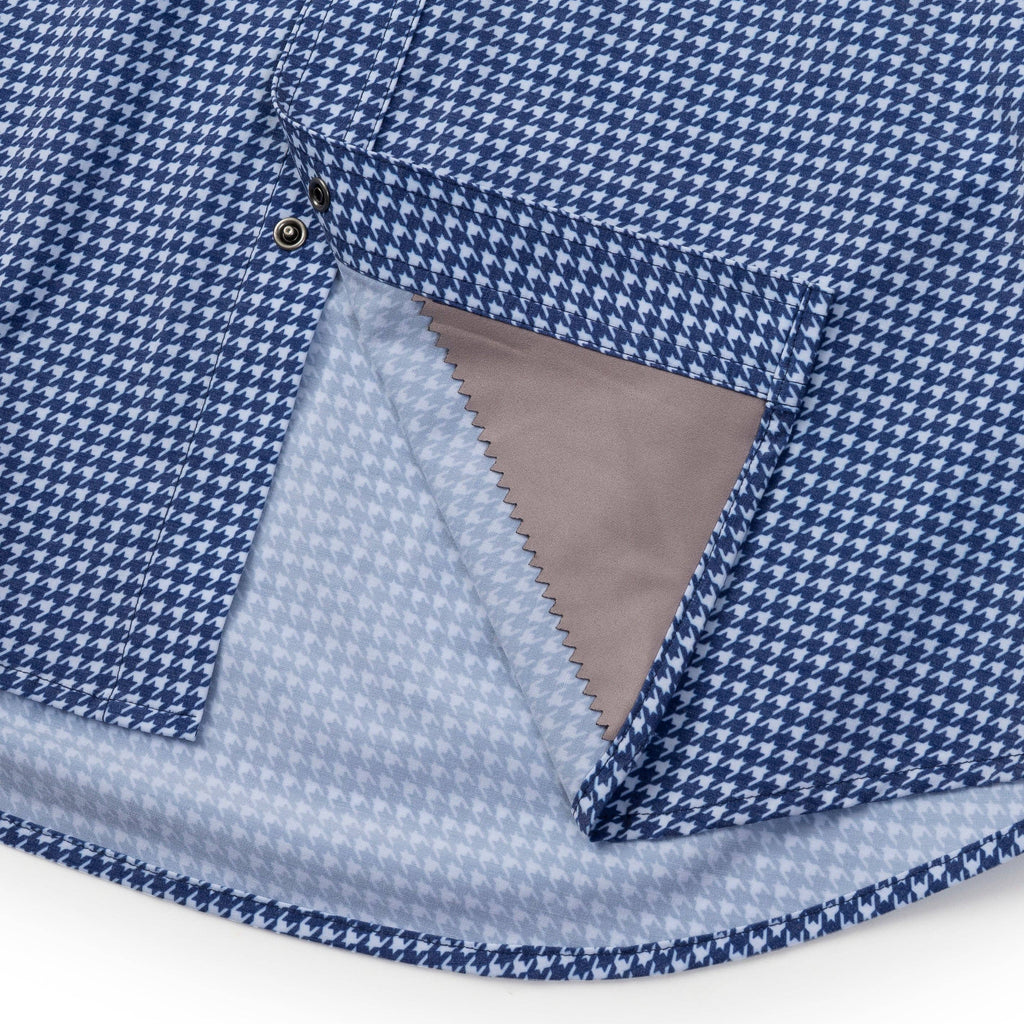 The Rio - Houndstooth Navy: XL